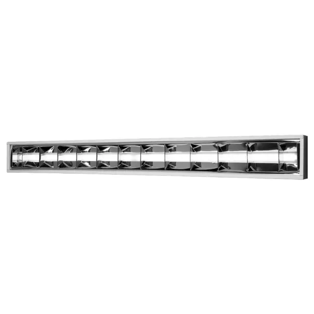 Parabolic Φωτιστικό led panel με διπλούς καθρέπτες 19W 4000K ασημί/λευκό Ασημί Άσπρο