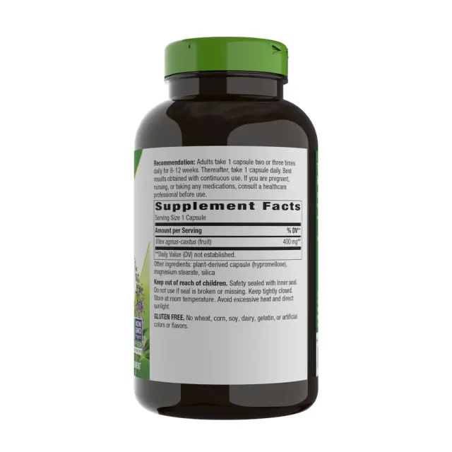 Nature's Way Vitex Fruit 320 Capsules 2