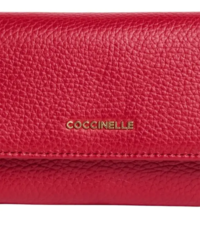 Coccinelle - Γυναικείο Πορτοφόλι Metallic Medium E2MW5116601-R02 Κόκκινο 3
