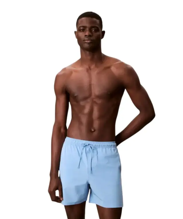 Calvin Klein - Ανδρικό Μαγιό Σορτς Core Solid LV00N61002-5F8 Γαλάζιο - 2XL