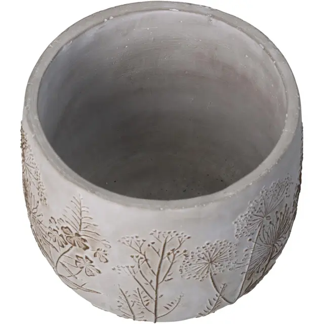 Κασπώ Λουλούδι Γκρι Τσιμέντο 18.5x18.5x14.5cm 3