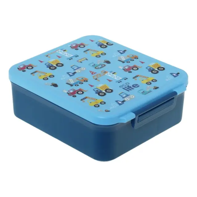 Ecolife Πλαστικό Παιδικό Δοχείο Φαγητού Disney Cars 1.7lt Blue Cars