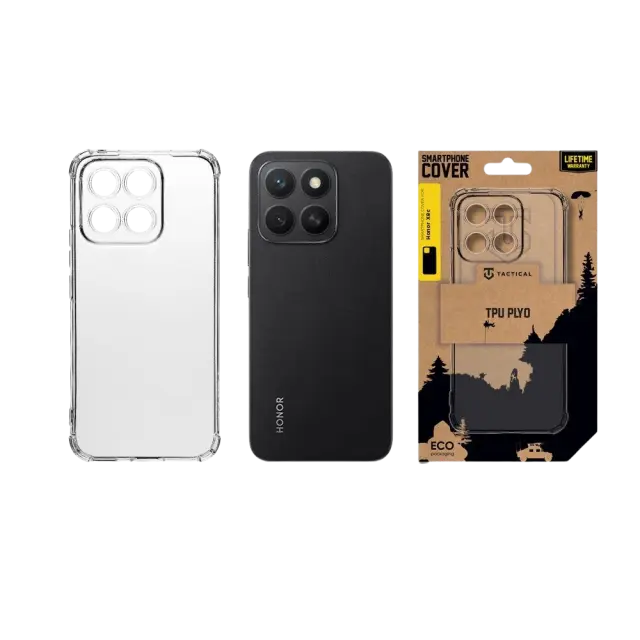 Tactical TPU Plyo Cover for Honor X8c Transparent 3