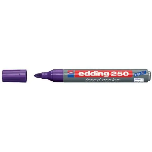 Μαρκαδόρος ασπροπίνακα Edding 250 1,5-3mm μεταλλικός βιολετί.