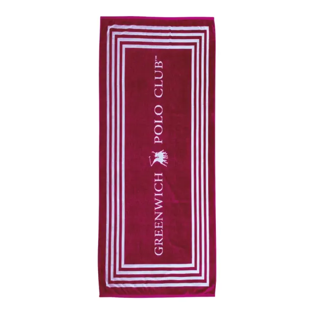 Πετσέτα Θαλάσσης 90x170 400gsm Essential Greenwich Polo Club 4055 Red-White 100% βαμβακερό