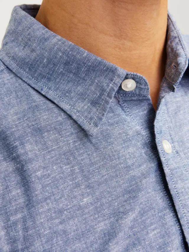 JJELINEN BLEND SHIRT SS SN faded denim - S 2
