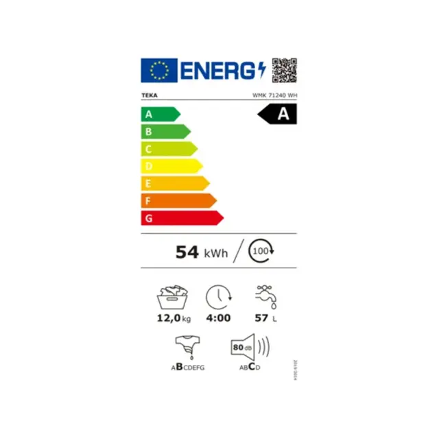 ΠΛΥΝΤΗΡΙΟ ΡΟΥΧΩΝ 12KG WMK 71240 WH TEKA (A) 2