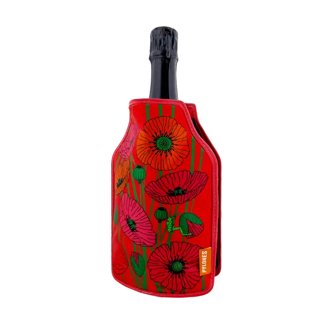 Pylones Ισοθερμικό Κάλυμμα για Μπουκάλι / Bottle Cooler Sleeve: Cool & the Glace (4 σχέδια) Coquelicots