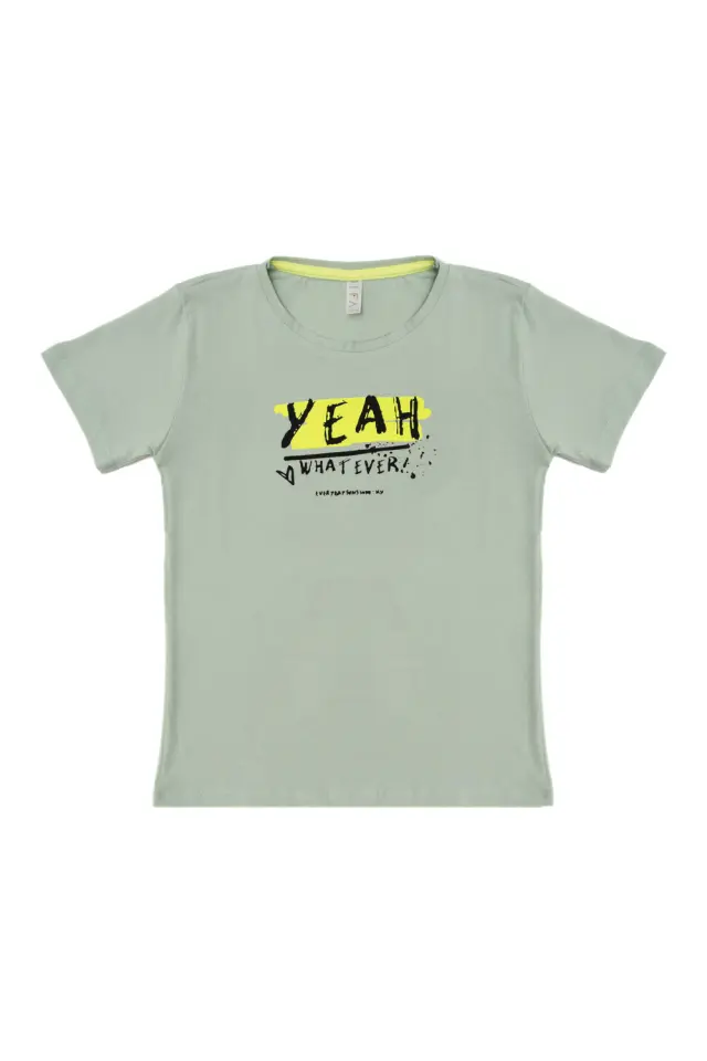 T-Shirt Kid Yeah Whatever Φιστικί