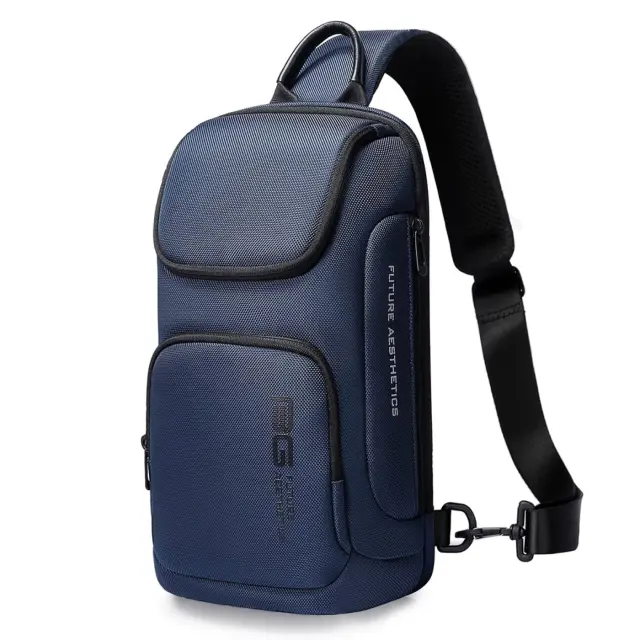 Τσαντάκι ώμου χιαστί crossbody Bange 7565 μπλέ - One Size
