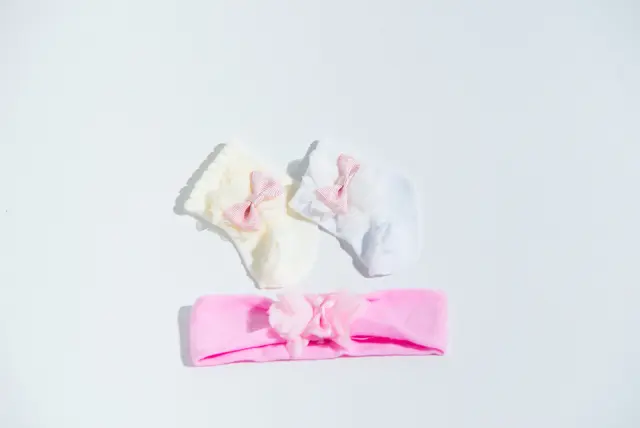 Socks Baby Combo 3pcs με Κορδέλα + Φιόγκο Colours 2