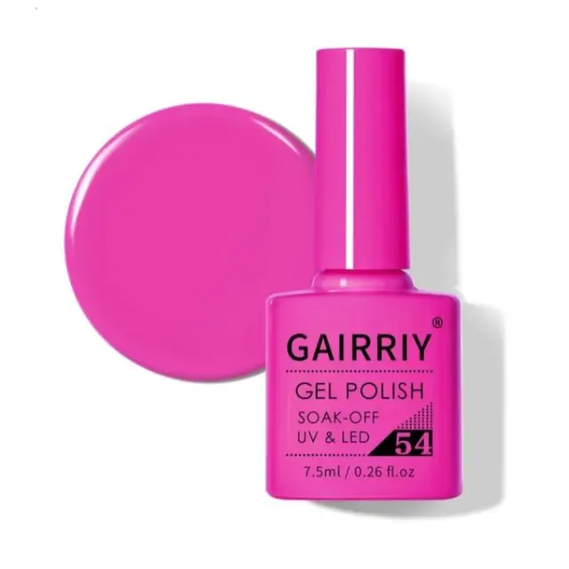 Ημιμόνιμο επαγγελματικό βερνίκι GAIRRIY 7.5ML - 0.26FL.OZ 54