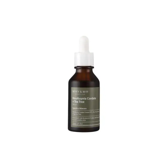 Mary&May Houttuynia Cordata & Tea Tree Serum Καταπραϋντικός ορός για ευαίσθητες επιδερμίδες και κατά της Ακμής, 30ml