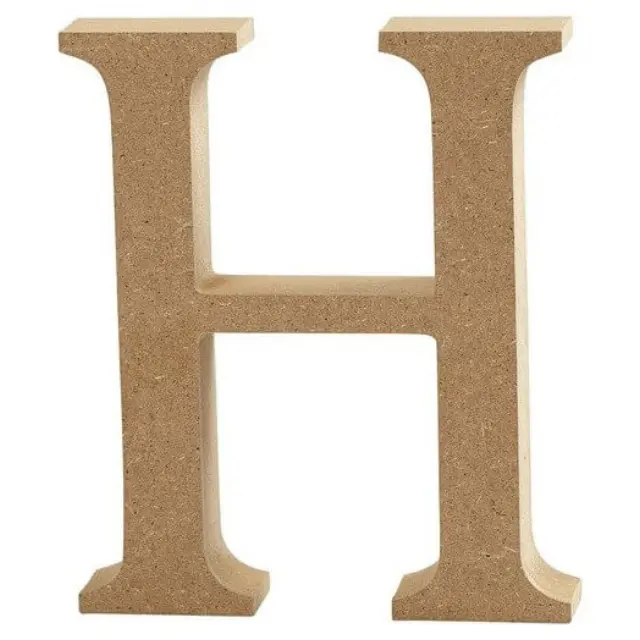 Γράμμα βάσης Mdf 13cm, πάχος 2cm - H