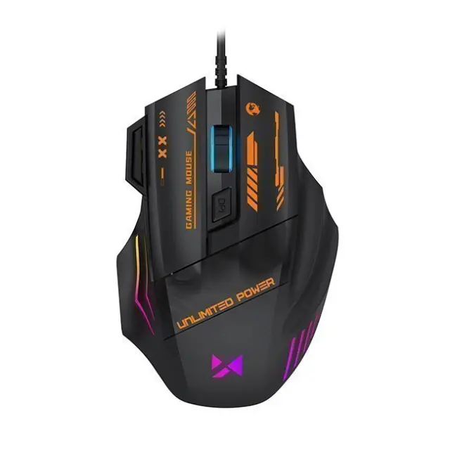 Wozinsky Gaming Mouse WMGK-1179W Wired Optical 7200DPI with Backlight Black