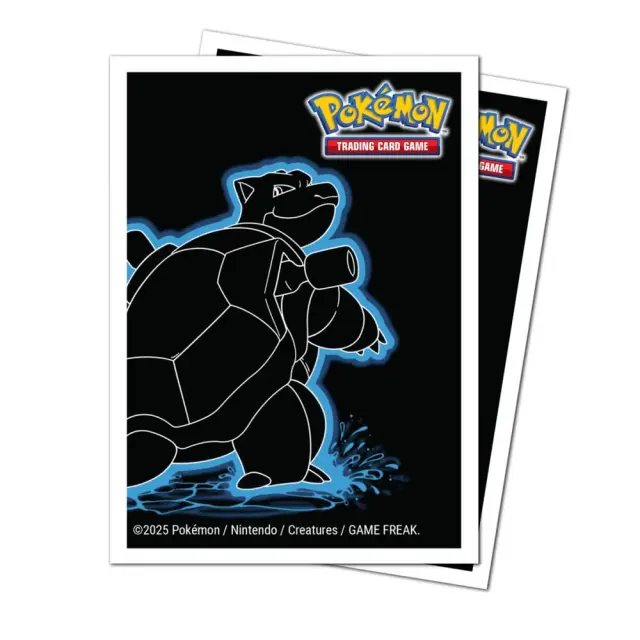 UP - Neon Kanto 105ct APEX Deck Protector Sleeves Blastoise for Pokémon 2