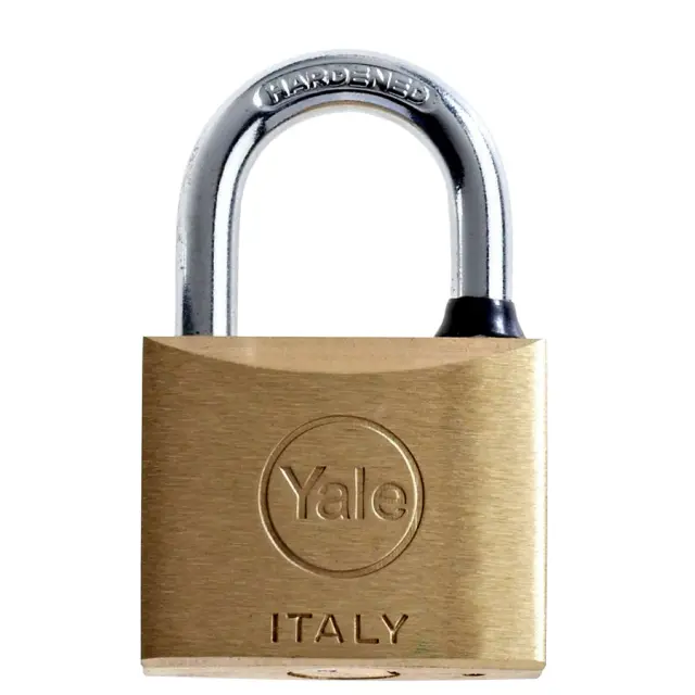 Yale 110400896 - Λουκέτο Πέταλο με Κλειδί 40mm Ορειχάλκινο