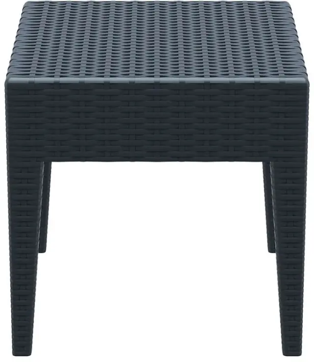 Τραπέζι MIAMI Ανθρακί PP 45x45x45cm 2