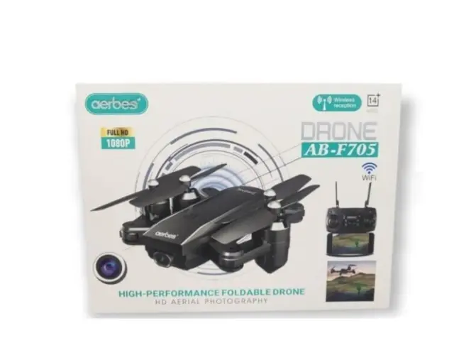 Επαναφορτιζόμενο πτυσσόμενο drone μαύρο AB-F705 AERBES