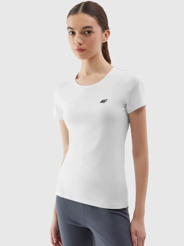 4F White T-shirt 4FWSS24TTSHF1161-10S - XL