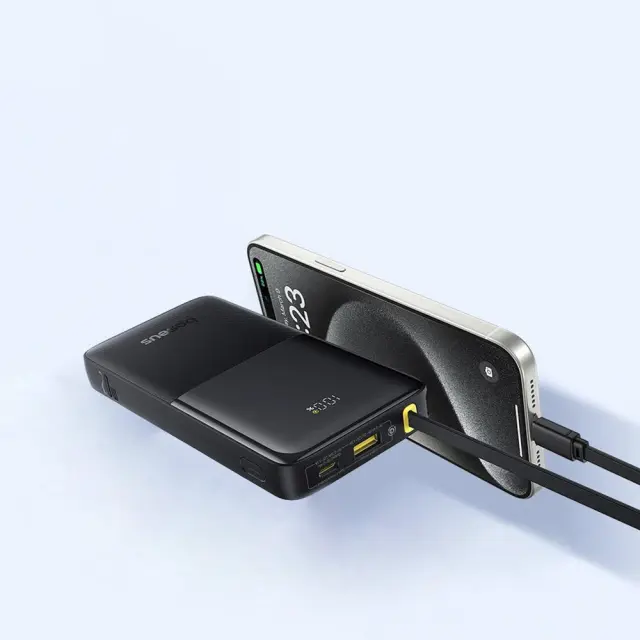 Baseus® Bipow 2 Powerbank με Built-In USB-C Καλώδιο 10000mAh 20W- Black 2