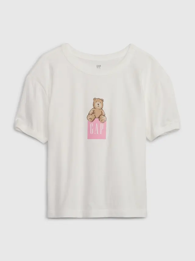 Άσπρη Παιδική Brannan Bear Gap Logo Μπλούζα new off white - S