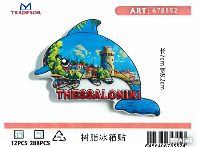 Τουριστικό μαγνητάκι Souvenir - Σετ 12pcs - Thessaloniki - 678552 2
