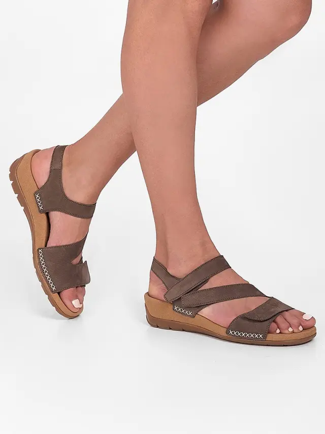 Gabor Πέδιλα Γυναικείο δέρμα Nubuck Γκρί GAB/63734 19-WALLABY 2