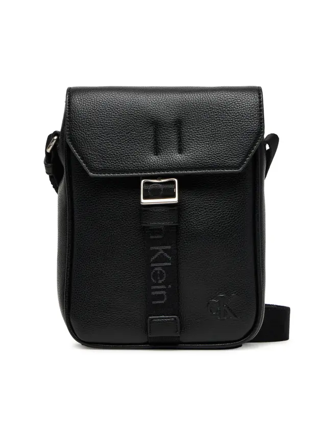 Calvin Klein Cargo Flap Reporter Ανδρικό Τσαντάκι Ώμου Μαύρο