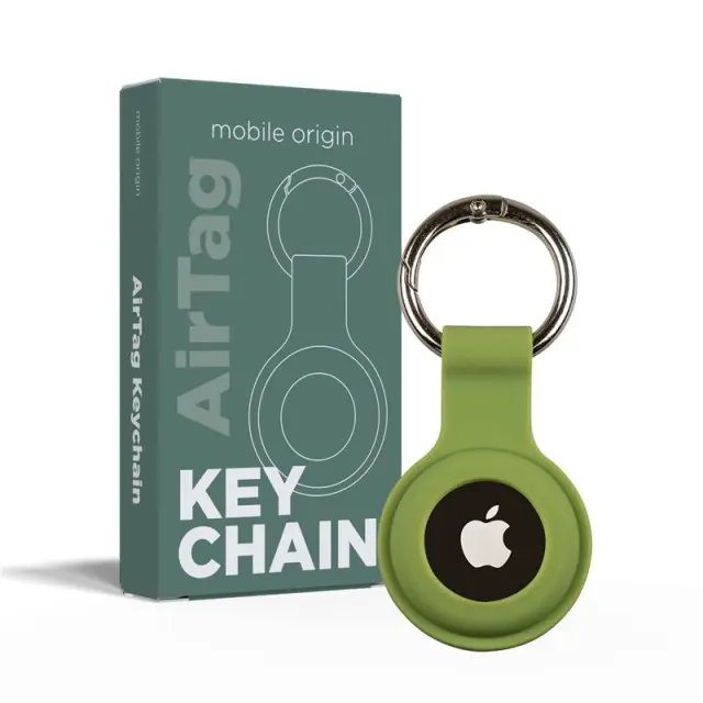 Mobile Origin Airtag KeyChain, green