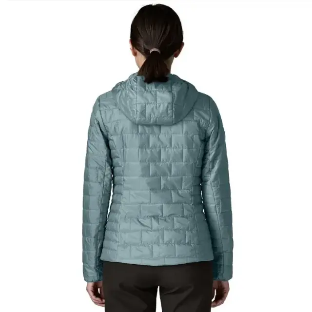 Patagonia Nano Puff Hoody Γυναικείο Συνθετικό Puffer Μπουφάν Regular Fit Blue Sage - Large 3