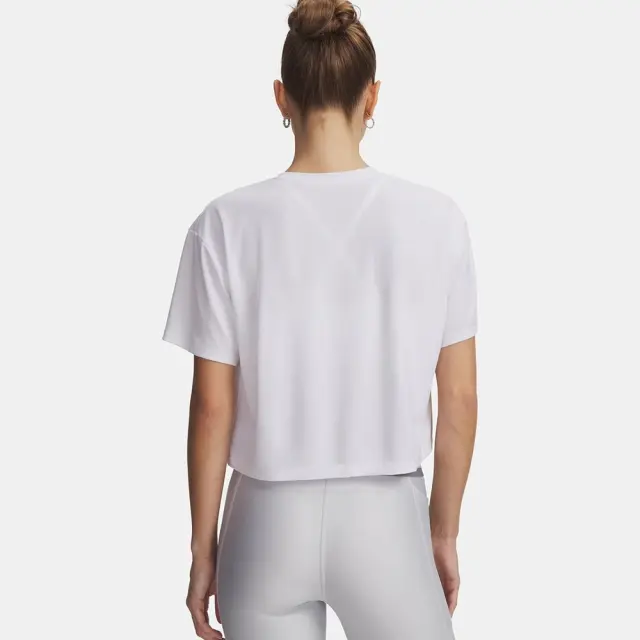 Under Armour Tech Branded Crop T-Shirt (6009987-100) - Λευκό 3