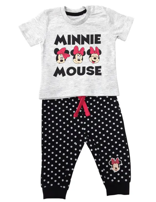 Μπλούζα Καλοκαιρινή με Παντελόνι Minnie Black Dots 80101910006 - 12 M (80cm)