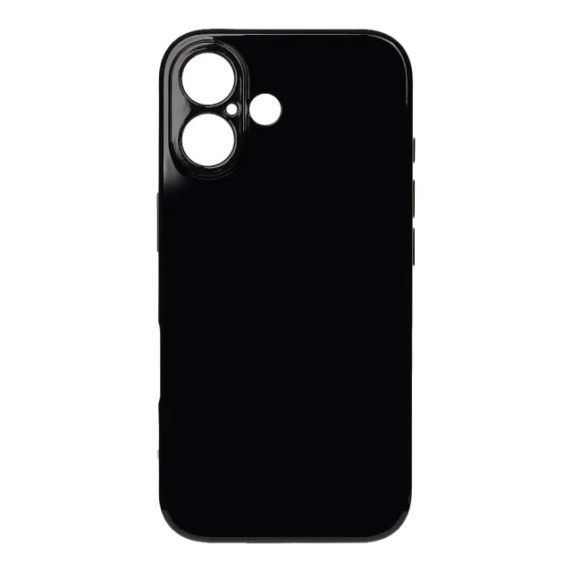 OBAL:ME Glossy Cover for Apple iPhone 16 Black 2