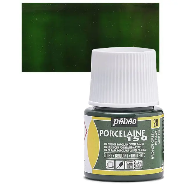Pebeo Porcelaine 150 Σμάλτο - 28 Bronze Green (T) - 45ml