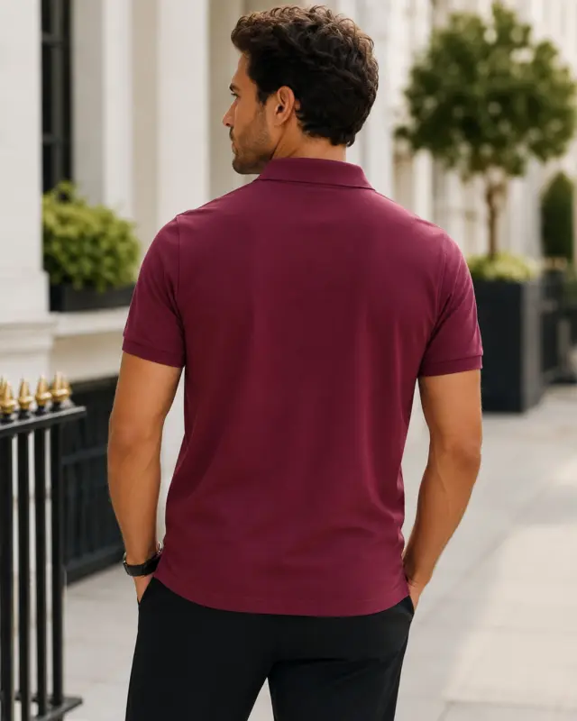Μπλούζα Polo Noshame® Μπορντό - 112633 - L 2