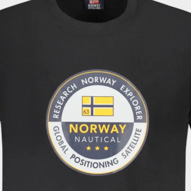 Norway Nautical School - Ανδρικό T-shirt Κοντομάνικο 856029-BLACK Μαύρο - 2XL 3