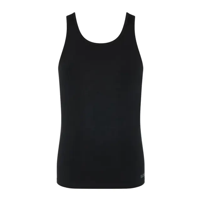 Sloggi Ανδρικό Φανελάκι Τιράντα GO ABC 2.0 H Tank Top - Διπλό Πακέτο, Χρώμα Μαύρο 3