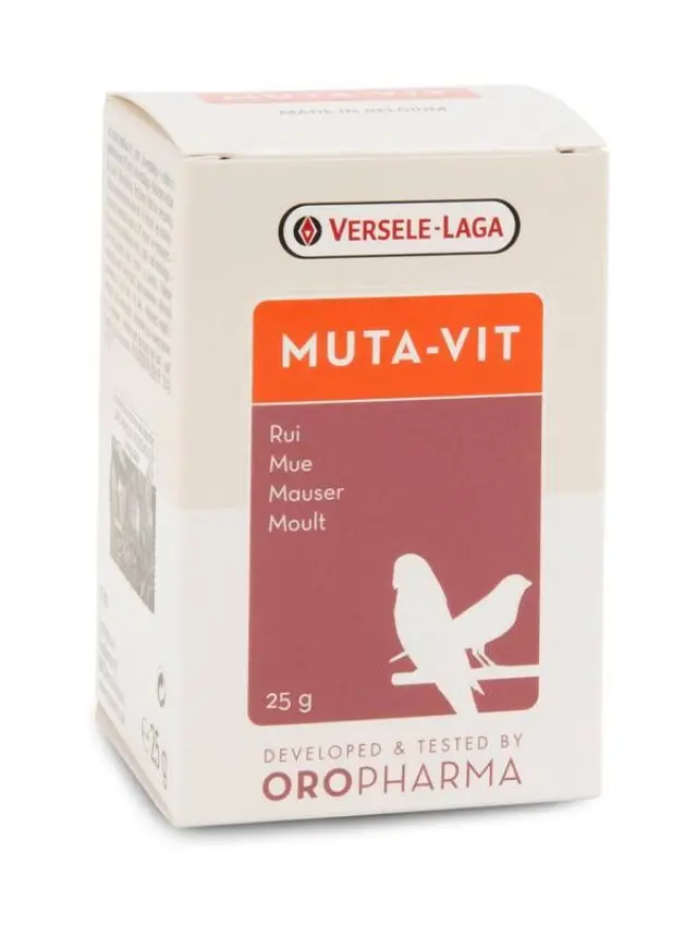 Versele Laga Oropharma Muta Vit Συμπλήρωμα Διατροφής Ενίσχυση Ανοσοποιητικού Πτερόρροια Πτηνών 25gr 2
