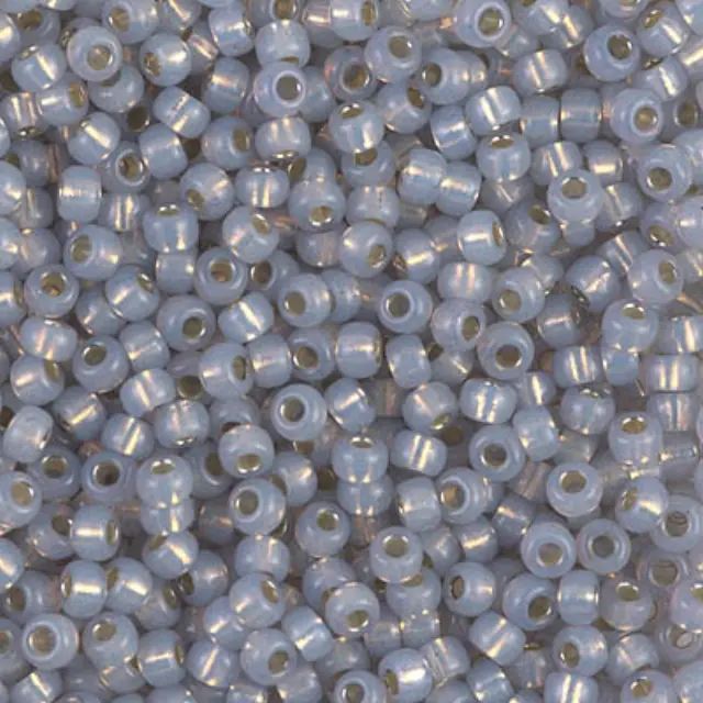 Χάντρα Miyuki Round Rocailles 8/0 - 576 - Dyed Smoky Opal Silver Lined Alabaster ~25gr