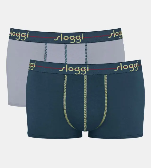 Sloggi Men Μποξεράκια Start Hipster Συνδυασμός Μπλε Μελανζέ 2-Pack