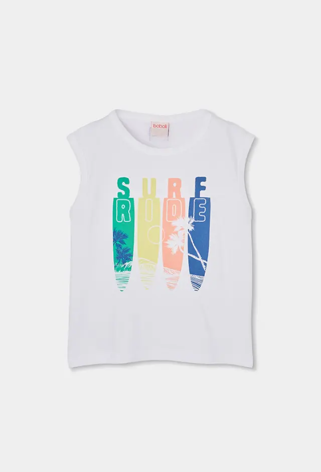 Boboli Knit t-shirt sleevless για αγόρι 613156-1100 - 8