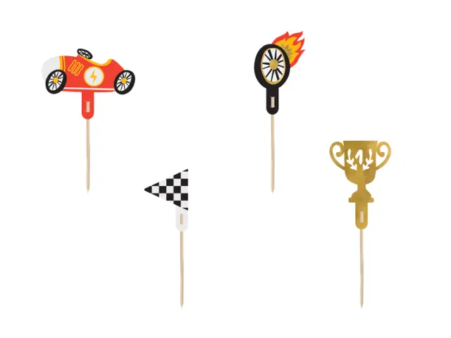 Οδοντογλυφίδες με Αυτοκίνητα Rallye / 4 τεμ.