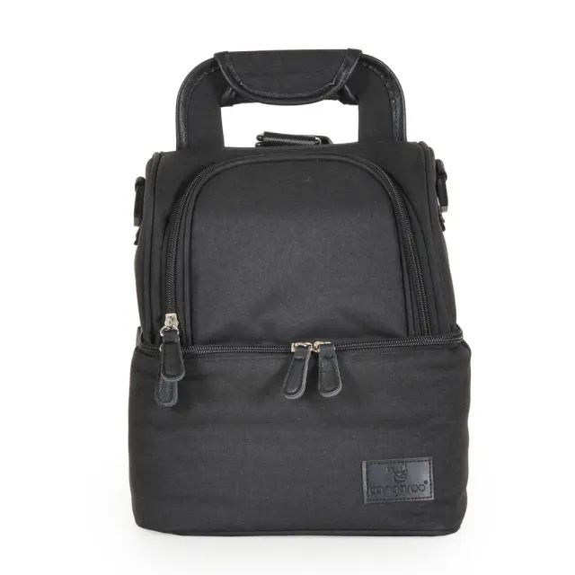 Cangaroo Aurora Ισοθερμική Τσάντα Φαγητού Με 2 Επίπεδα Black