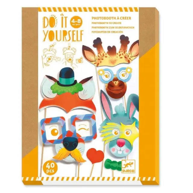 Djeco Εκπαιδευτικό Παιχνίδι DIY Φτιάχνω Photobooth Φατσούλες Ζωάκια (4-8 ετών) 07915