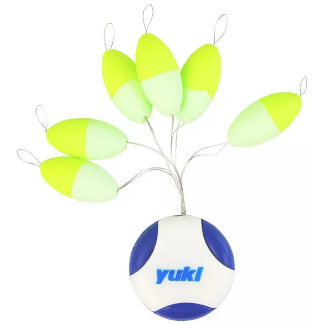 Φλοτεράκια Yuki Oval Floating Beads With Stopper PFY 01 Yellow Glow