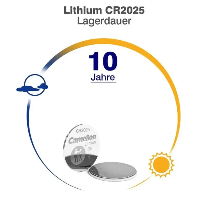 Camelion CR2025-BP1 – Μπαταρία Λιθίου Κουμπί 3V (1τμχ) 3