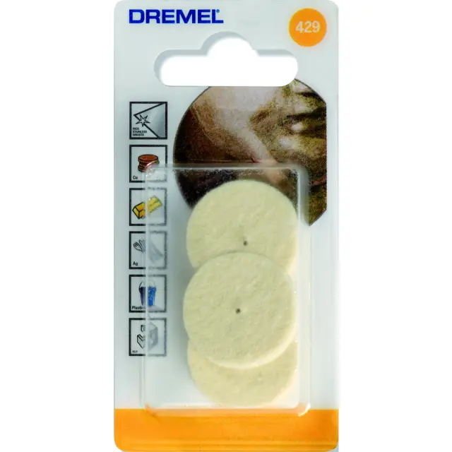 Δίσκος Στίλβωσης 26mm DREMEL 429 3Τμχ
