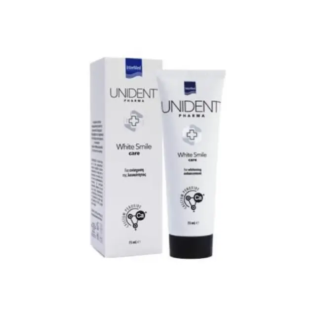 Intermed | Unident Pharma White Smile Care Οδοντόκρεμα για Λεύκανση των Δοντιών | 75ml