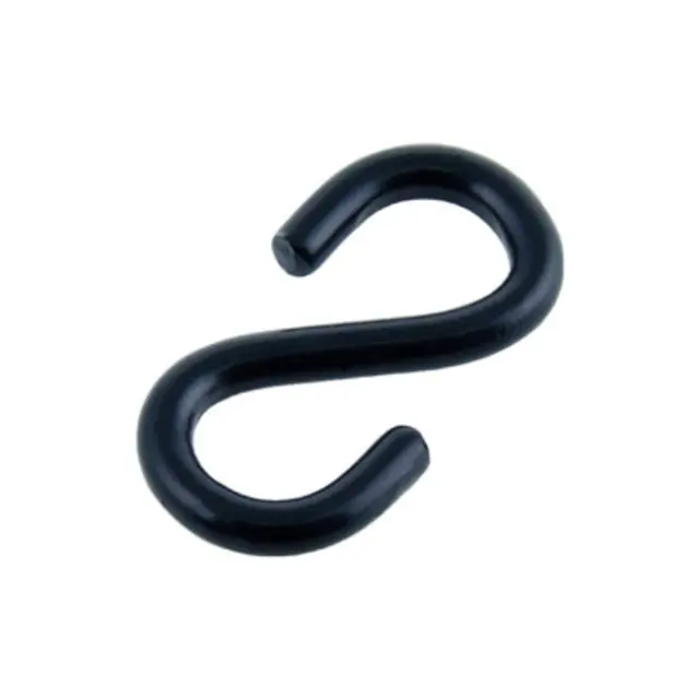 Γάντζος Σχήματος S Μαύρος 30x30mm 2